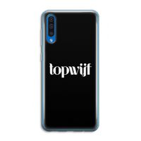 Topwijf Zwart: Samsung Galaxy A50 Transparant Hoesje