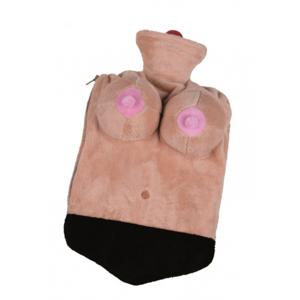 Kruik - sexy vrouw - met borsten en zwarte slip - 1,5 liter - 35 x 20 cm - warmwaterkruik