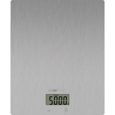 Clatronic KW 3821 Edelstahl Keukenweegschaal Digitaal Weegbereik (max.)=5000 g RVS 206 x 176 x 19