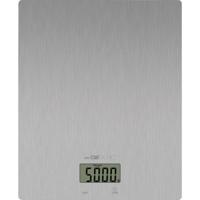 Clatronic KW 3821 Edelstahl Keukenweegschaal Digitaal Weegbereik (max.)=5000 g RVS 206 x 176 x 19