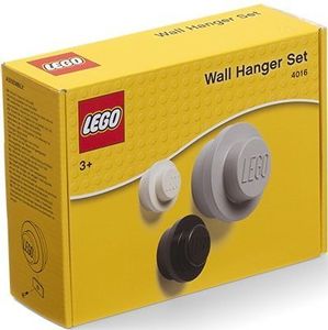 Room Copenhagen LEGO Wall Hanger wandmontage Wit, Zwart, Grijs