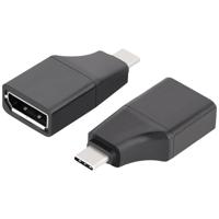 VALUE 12.99.3228 tussenstuk voor kabels USB Type C DisplayPort Zwart - thumbnail