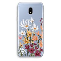 Painted wildflowers: Samsung Galaxy J3 (2017) Transparant Hoesje