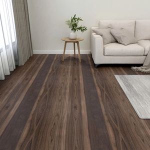 VidaXL Vloerplanken zelfklevend 55 st 5,11 m² pvc donkerbruin