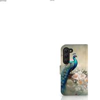 Telefoonhoesje | Met pasjeshouder | voor Samsung Galaxy S23 Vintage Pauwen