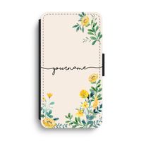Gele bloemen: iPhone XS Max Flip Hoesje