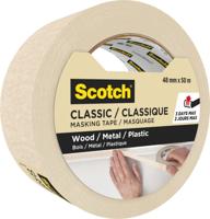 Afplaktape scotch classic 48mmx50m beige | 12 stuks