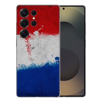 TPU Hoesje Samsung Galaxy S25 Ultra - Nederlandse vlag - schokabsorberende TPU TPU Hoesje Samsung Galaxy S25 Ultra - Nederlandse vlag - schokabsorberende TPU