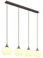 Globo Bruine hanglamp Maxy 4-lichts 15548-4HC