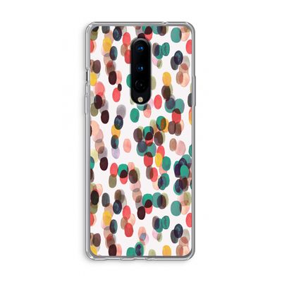 Tropical Dots: OnePlus 8 Transparant Hoesje