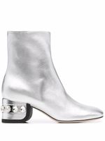 Nicholas Kirkwood bottines JJ 55 mm à ornements en cristal - Argent