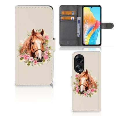 Telefoonhoesje | Met pasjeshouder | voor OPPO A98 5G Paard