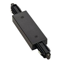 SLV ZwarteConnector 1-Fase langsverbinder elektrisch met voedingsmogelijkheid - 143100