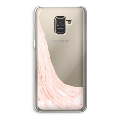 Peach bath: Samsung Galaxy A8 (2018) Transparant Hoesje