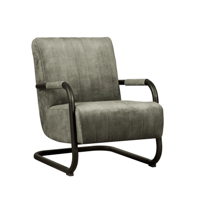 Sohome Fauteuil 'Raisa' Velvet, kleur Groen