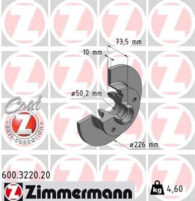 Remschijf Coat Z 600322020