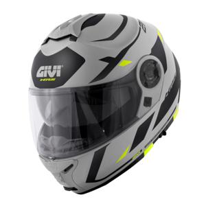 GIVI X.21 EVO F Number Mat, Systeemhelm, Grijs-Zwart-Geel