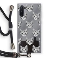 Kitten: Samsung Galaxy Note 10 Transparant Hoesje met koord