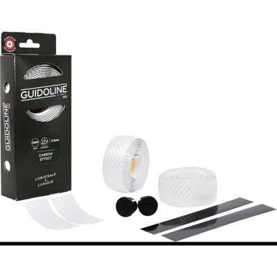 Velox guidoline stuurlint carbon look ø2.5x3.0mm 175cm wit