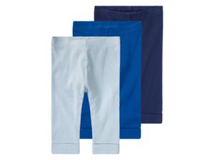 lupilu 3 baby leggings (74/80, Marineblauw/blauw/lichtblauw)