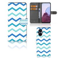 OPPO Reno 8 Lite | OnePlus Nord N20 | Telefoon Hoesje | Zigzag Blauw
