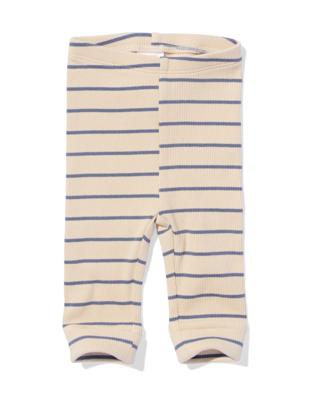 HEMA Newborn meegroeilegging rib strepen ecru (ecru)