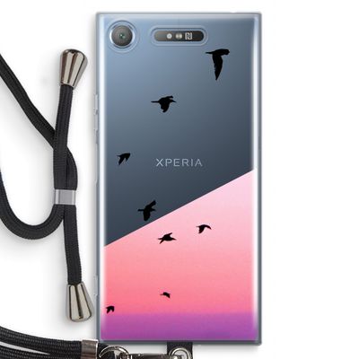 Fly away: Sony Xperia XZ1 Transparant Hoesje met koord