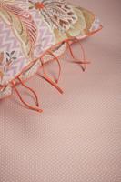 Pip Studio Hoeslaken Cross Stitch Koraal 90x200cm