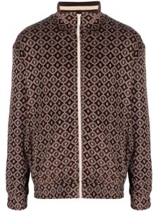 Drôle De Monsieur veste en velours à motif monogrammé - Noir