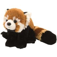 Pluche rode panda/beren knuffel 34 cm speelgoed - thumbnail