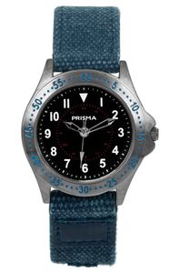 Coolwatch by Prisma CW.258 Kinderhorloge Bolk staal/canvas blauw 31,5 mm