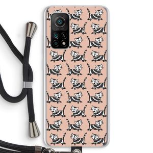 Zwarte poes: Xiaomi Mi 10T 5G Transparant Hoesje met koord