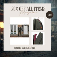 Maatpak Voor Heren | 3-delig Pak | Groen Barleycorn | Scudboat | Peaky Blinders | Peaky Blinders