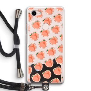 Just peachy: Pixel 3 Transparant Hoesje met koord
