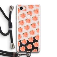 Just peachy: Pixel 3 Transparant Hoesje met koord
