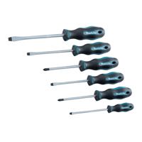 Makita E-10506 Schroevendraaierset 6-delig SL4 / SL5,5 / SL6,5 / SL8 / PH1 / PH2