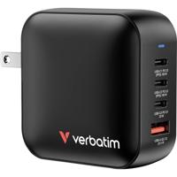 Verbatim Mini GaN USB-oplader 100 W Binnen, Thuis Uitgangsstroom (max.) 5 A Aantal uitgangen: 4 x 1x USB-A, 3x USB-C Met adapter voor Europa, Met adapter voor - thumbnail