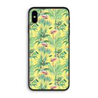 Flamingo party: iPhone X Biologisch afbreekbaar hoesje