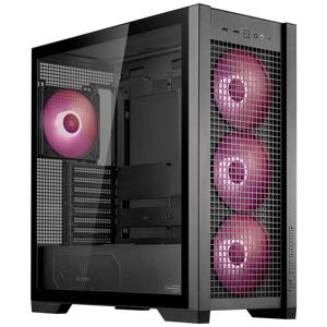 Asus TUF Gaming GT302 ARGB Midi-tower PC-behuizing Zwart 4 voorgeïnstalleerde ventilators, Geïntegreerde verlichting, Stoffilter, Zijvenster