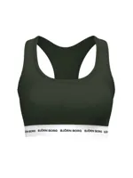 Bralette dames - Soft Top - Core Logo - Katoenen Bh top - Elastische band - brede bandjes Bralette dames - Soft Top - Core Logo - Katoenen Bh top - Elastische band - brede bandjes