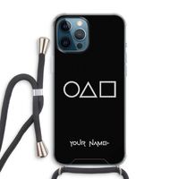 Squid Game: iPhone 12 Pro Max Transparant Hoesje met koord