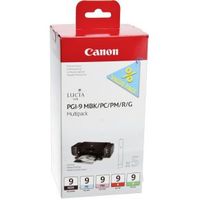 Canon PGI-9 MBK/PC/PM/R/G inktcartridge 5 stuk(s) Origineel Normaal rendement Groen, Mat Zwart, Foto cyaan, Foto magenta, Rood - thumbnail