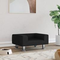 Hondenmand 50x40x26,5 cm fluweel zwart - thumbnail