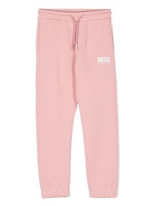 Diesel Kids pantalon de jogging en coton à logo imprimé - Rose