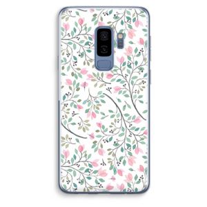 Sierlijke bloemen: Samsung Galaxy S9 Plus Transparant Hoesje