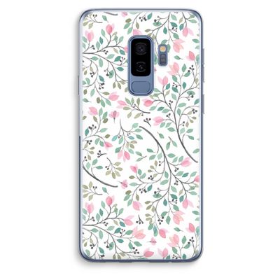 Sierlijke bloemen: Samsung Galaxy S9 Plus Transparant Hoesje