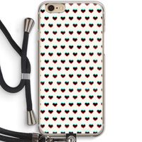 Hartjes: iPhone 6 / 6S Transparant Hoesje met koord