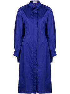 Victoria Beckham robe-chemise à col pointu - Violet