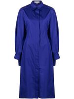 Victoria Beckham robe-chemise à col pointu - Violet