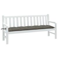 VidaXL Tuinbankkussen 180x50x7 cm stof gemêleerd donkergrijs